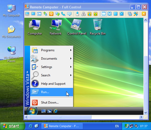 Radmin Remote Control Screenshot